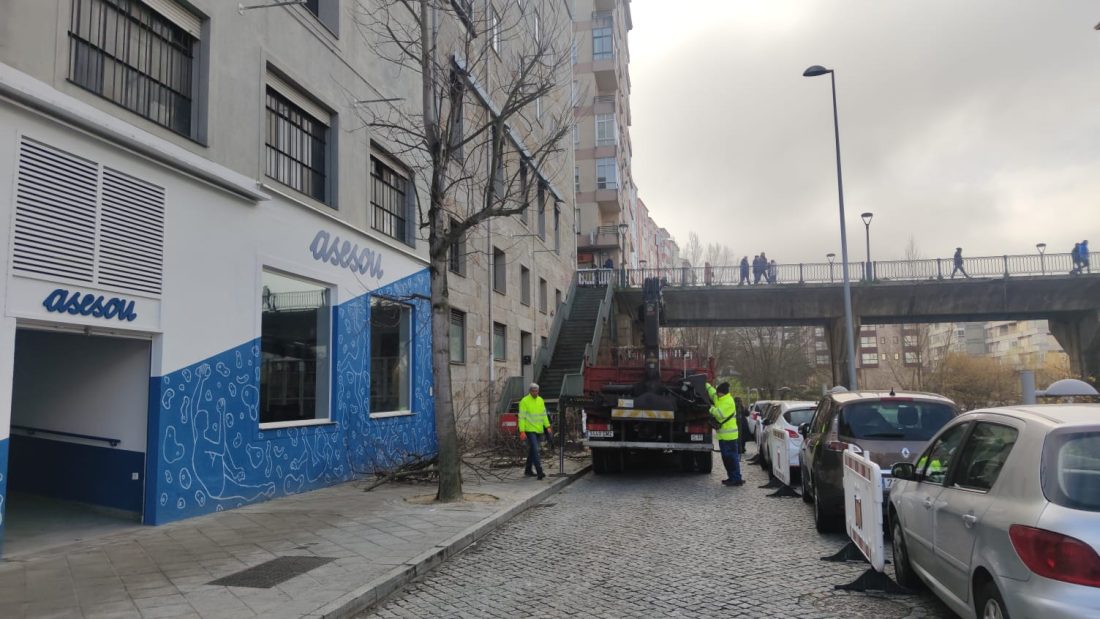 Obras Ervedelo Puente ascensor