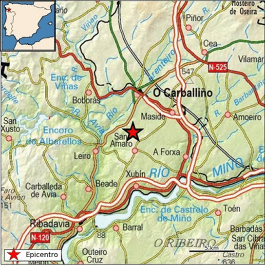 Temblor en San Amaro