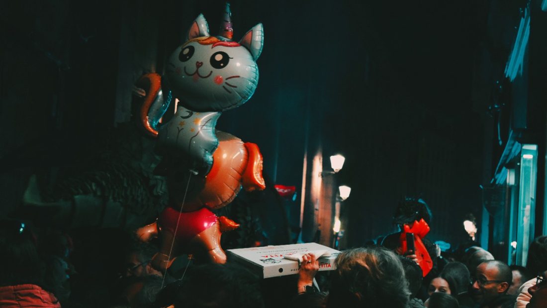 Fiesta con pizza y globos en Lamas Carvajal Ourense
