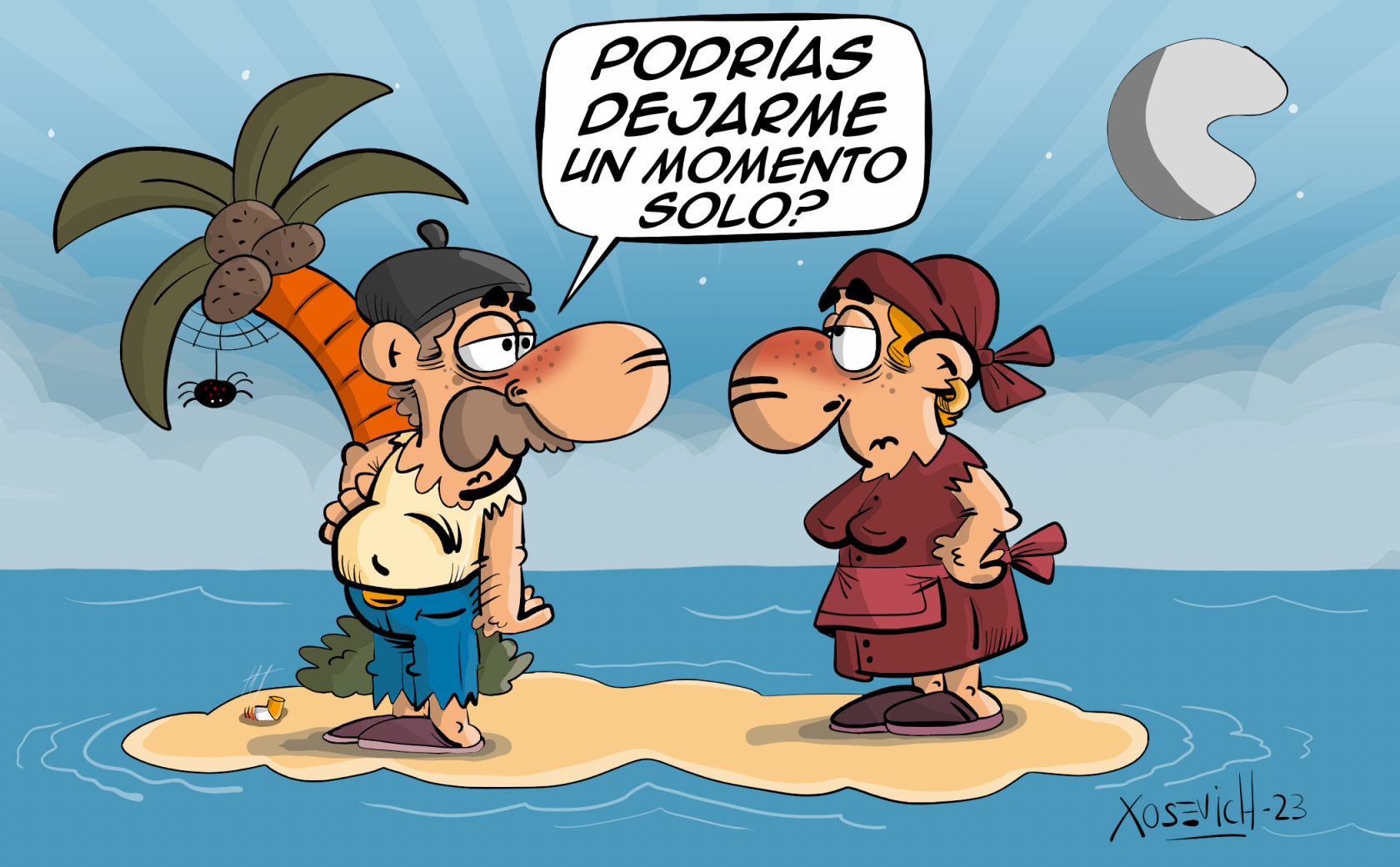 Leiras isla chistes corto dejar solo Humor Xosevich 23