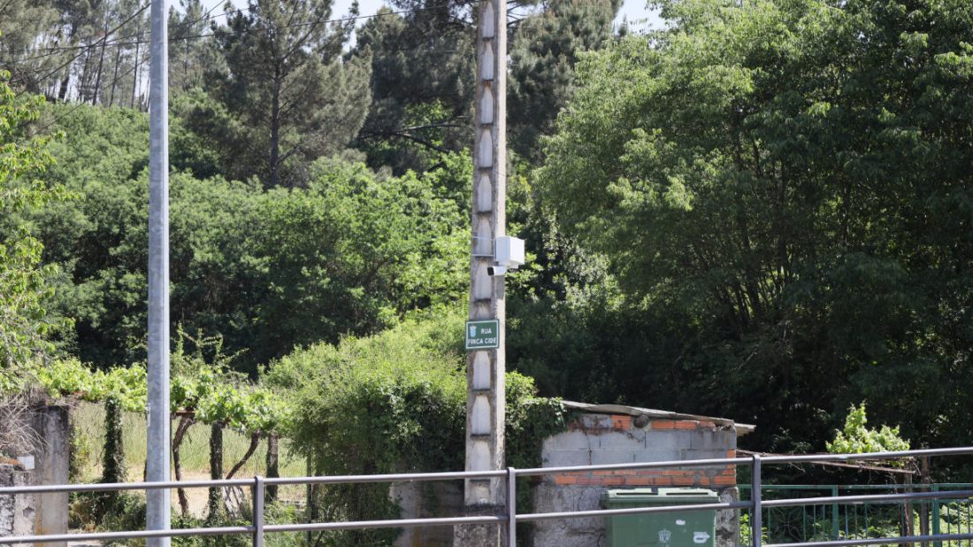 Cámaras de vigilancia en parque de Os Patos de A Valenzá