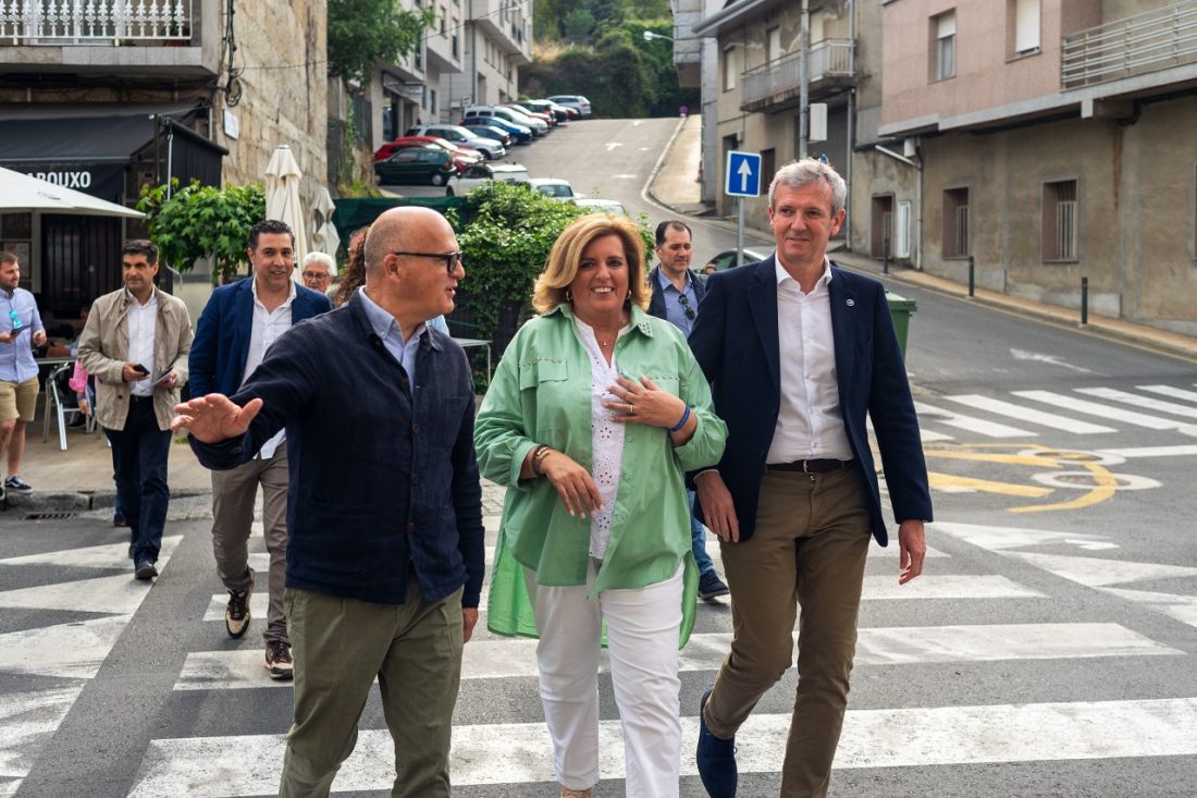Chelo Vispo con Baltar y Rueda