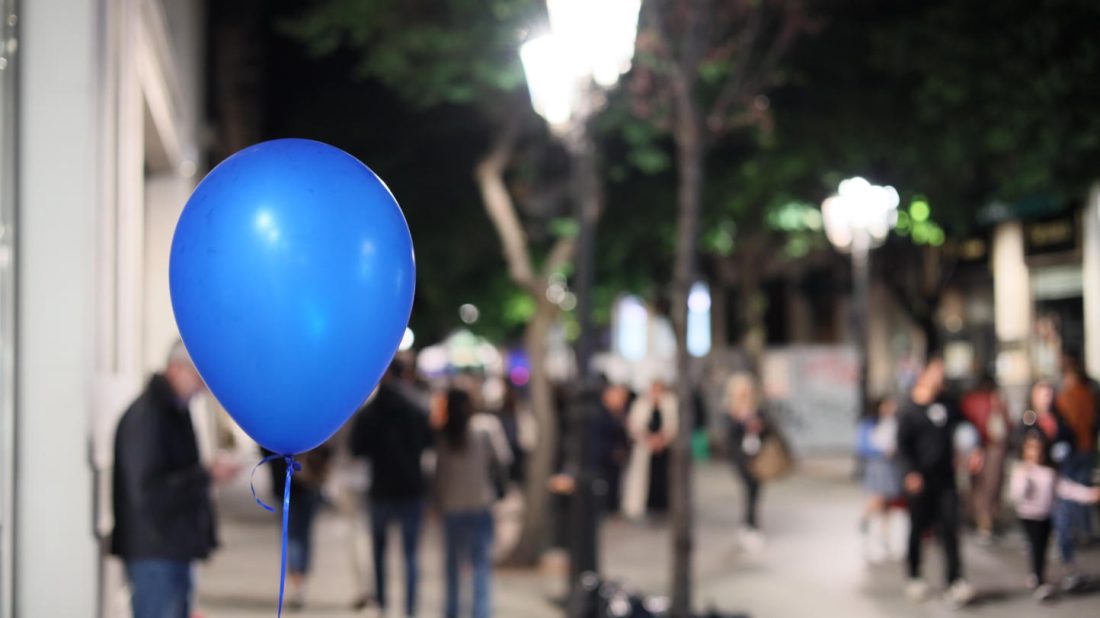 Globo en la Shopping Night