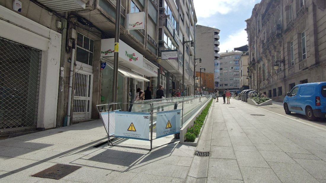 Rampa Concordia estropeada
