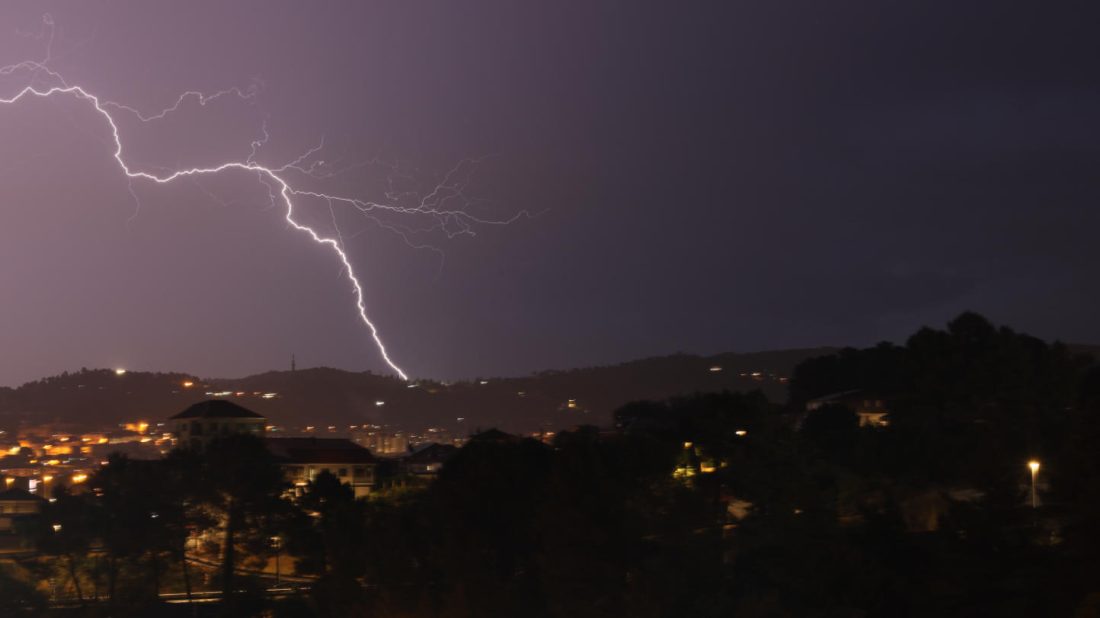 Tormenta con lluvia y mal tiempo