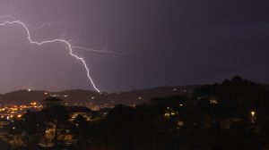Tormenta con lluvia y mal tiempo