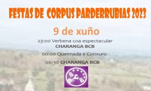 Cartel de las Fiestas de Corpus de Parderrubias 2023