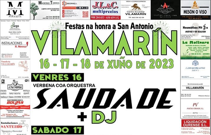 Cartel fiestas de Vilamarín