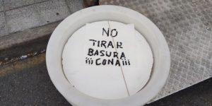 No tirar basura cona