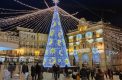 Plaza Mayor con luces de Navidad