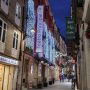 Rúa da Paz y sus luces de Navidad