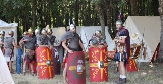 Soldados del campamento romano de Aquis Querquernnis