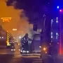 Incendio de un vehículo en la A52