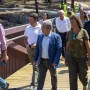 Inauguración de la pasarela peatonal de Cachamuiña
