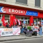 Protestas en el Eroski de Ribadavia