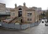Fachada de la Plaza de Abastos en obras