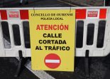 Calle cortada por obras