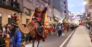 Camellos en la Cabalgata de Reyes en Ourense