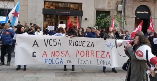 Protestas en Lonia Textil