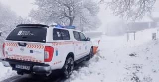 Protección Civil en la nieve en Cea