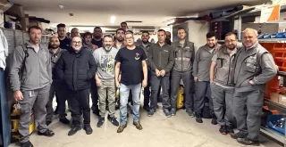 Trabajadores de Serveo en el CHUO