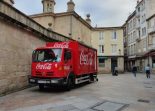 Zona vinos casco viejo camión reparto Coca Cola