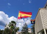 Bandera de España en Comisaria de Policía