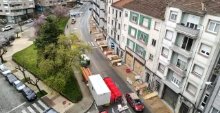 Obras paralizadas en la avenida de Portugal