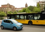 Autobús en la Alameda de Bispo Cesáreo y Progreso