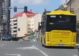 Autobús de Ourense en la calle Progreso