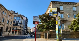 39 grados en el termómetro de la Alameda de Ourense