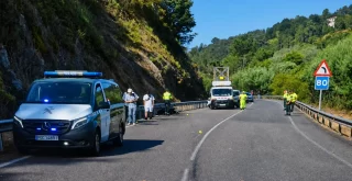 Accidente de moto en la N120