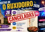 Fiestas de O Ruxidoiro Canceladas