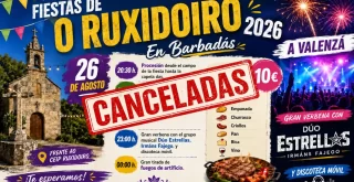 Fiestas de O Ruxidoiro Canceladas