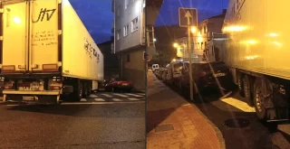 Accidente con un camión en A Valenzá