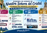 Programa de las Fiestas de Vilanova dos Infantes en honor a Nuestra Señora del Cristal